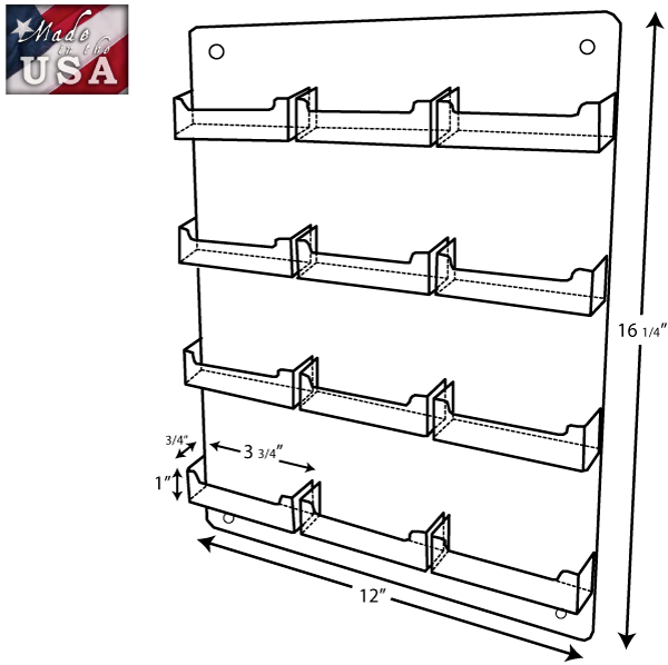 wall mounted clear acrylic business card holder united products, llc wall mounted clear acrylic
