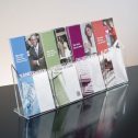 4 Pocket clear acrylic Brochure Holder