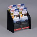 4 Pocket Brochure Holder with Black Acrylic Sides