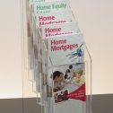 6 Pocket Clear Acrylic Brochure Holder