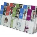 10 Pocket Clear Acrylic Brochure Holder