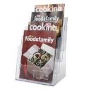 4 Pocket Clear Acrylic Magazine Holder