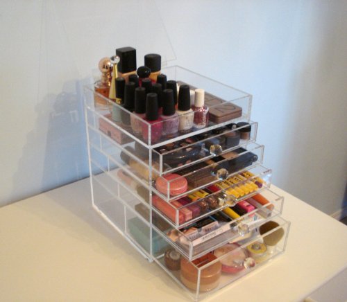 Acrylic Cosmetic Organizer Countertop Storage Display – All About Tidy